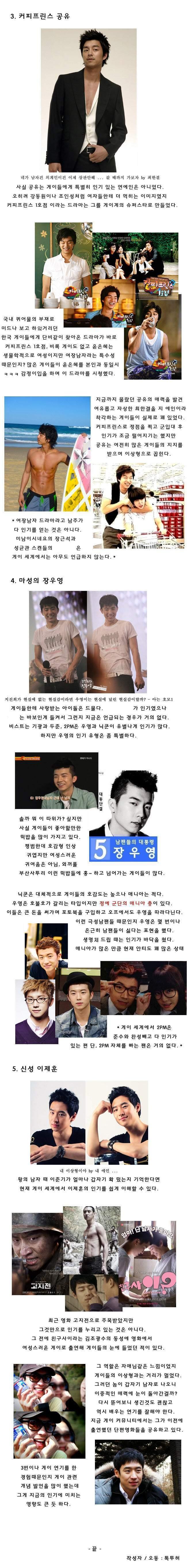  게이가 말하는 게이들이 좋아하는/싫어하는 남자연예인 | 인스티즈