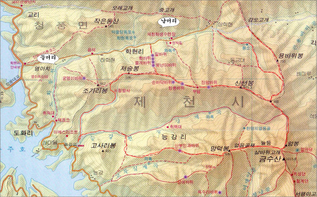 암릉 및 노송 이미지