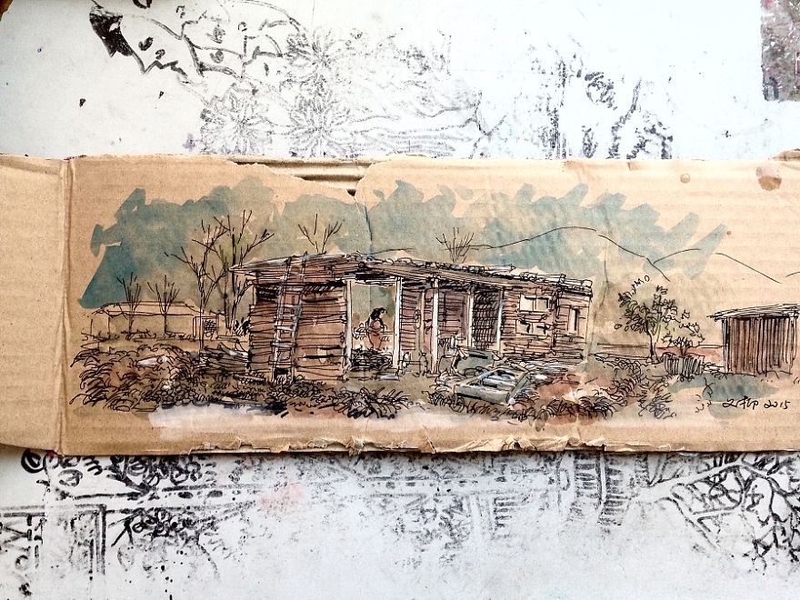 쓰레기에 그림그리는 소년 | 인스티즈