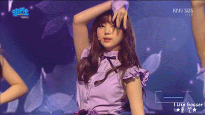 러블리즈 - Destiny 무대 중 케이 엔딩.gif | 인스티즈