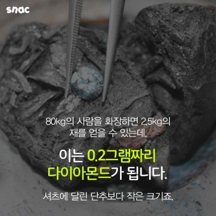  고인의 유골로 만든 다이아몬드 | 인스티즈