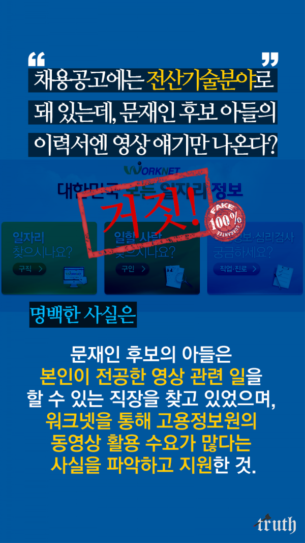 [문재인블로그] 문준용의혹 공식 팩트체크 | 인스티즈