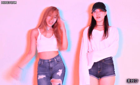 베스티 출신 유지,다혜.gif | 인스티즈