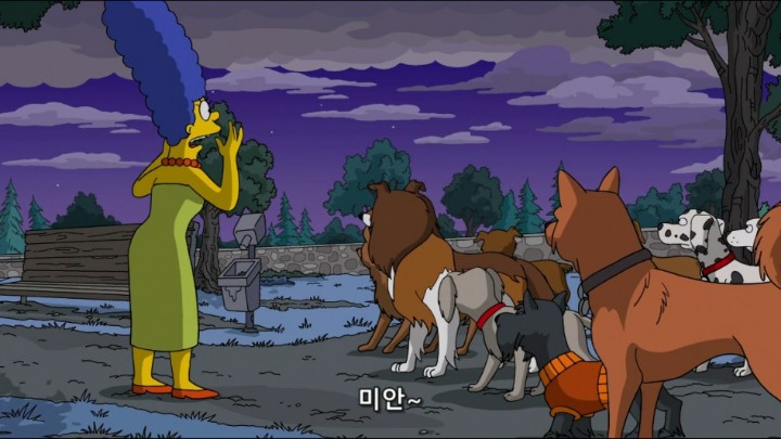 마지 심슨이 개를 다루는 방법 | 인스티즈