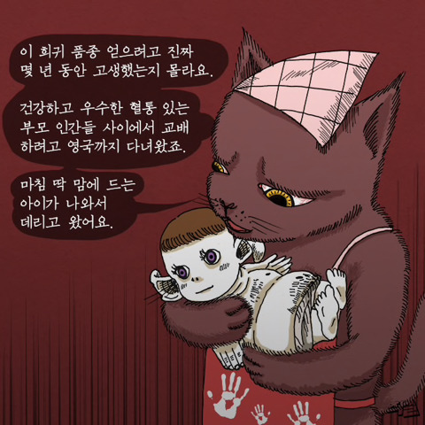 고양이가 애완 인간 키우는 만화 | 인스티즈