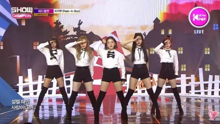 레드벨벳 11월 22일 쇼챔 무대.gif | 인스티즈