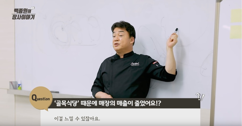 백종원이 골목식당에서 사장님들에게 메뉴 만들어서 알려주는 이유 | 인스티즈