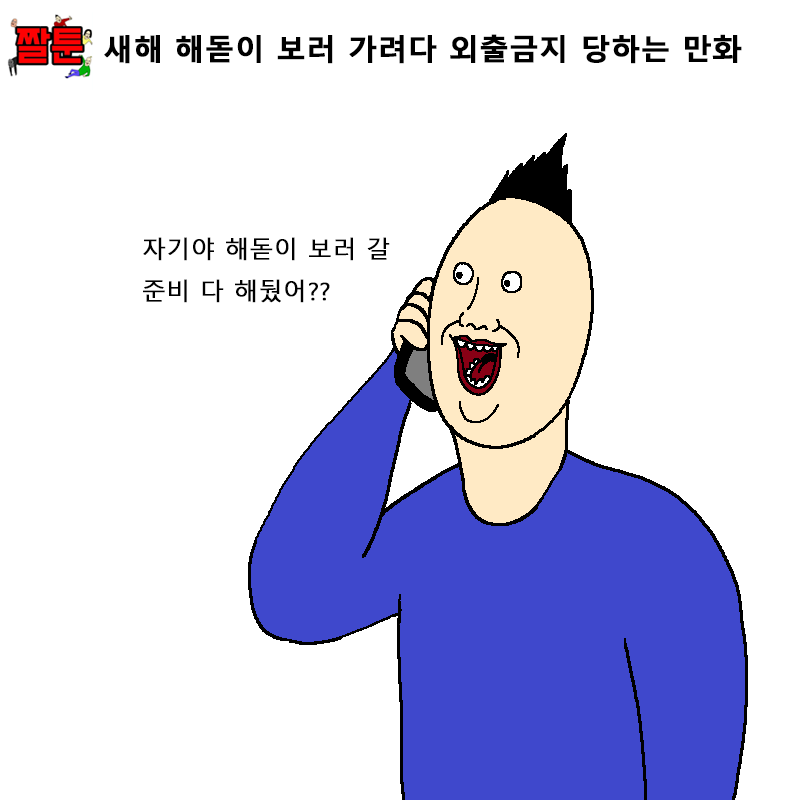 새해 해돋이 보러 가려다 외출금지 당하는 만화 | 인스티즈