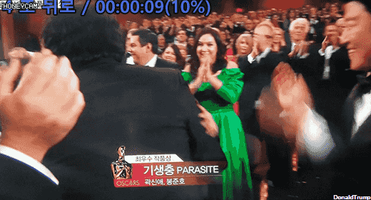 아카데미 최우수 작품상 - 기생충 - 수상 모습.gif - | 인스티즈