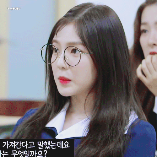 귀여운 안경 쓴 아이린.gif | 인스티즈